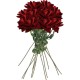 PACK DE 12 RAMOS DE ROSAS DE 75 CM EN TERCIOPELO COLOR ROJO