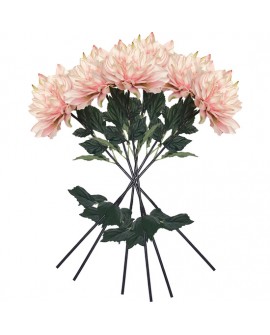 PACK DE 6 RAMOS DE DALÍA GIGANTE DE 110 CM CON FLORES DE 28 CM EN COLOR ROSA