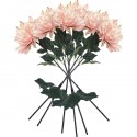 PACK DE 6 RAMOS DE DALÍA GIGANTE DE 110 CM CON FLORES DE 28 CM EN COLOR ROSA