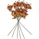 PACK DE 6 RAMOS DE ORQUIDEAS CON TACTO NATURAL DE 96 CM EN COLOR MARRON