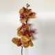 PACK DE 6 RAMOS DE ORQUIDEAS CON TACTO NATURAL DE 96 CM EN COLOR MARRON