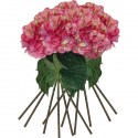 PACK DE 12 RAMOS DE HORTENSIAS CON TACTO NATURAL 88 CM CON FLORES DE 20 CM EN COLOR FUCSIA