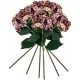 PACK DE 6 RAMOS DE HORTENSIAS CON TACTO NATURAL 88 CM CON FLORES DE 20 CM EN COLOR LILA