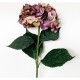 PACK DE 6 RAMOS DE HORTENSIAS CON TACTO NATURAL 88 CM CON FLORES DE 20 CM EN COLOR LILA