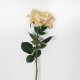 PACK DE 6 RAMOS DE ROSAS CON TACTO NATURAL DE 69 CM CON FLOR DE 11 CM EN COLOR AMARILLO