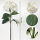 PACK DE 6 RAMOS DE HORTENSIAS CON TACTO NATURAL 88 CM CON FLORES DE 20 CM EN COLOR BLANCO