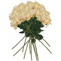 PACK DE 12 RAMOS DE ROSAS CON TACTO NATURAL DE 69 CM CON FLOR DE 11 CM EN COLOR AMARILLO