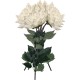 PACK DE 6 RAMOS DE DALÍA GIGANTE DE 110 CM CON FLORES DE DIAM 28 CM EN COLOR BLANCO