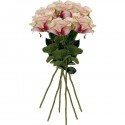 PACK DE 6 RAMOS DE ROSAS CON TACTO NATURAL DE 69 CM CON FLOR DE DIAM 11 CM EN COLOR ROSA