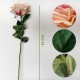 PACK DE 6 RAMOS DE ROSAS CON TACTO NATURAL DE 69 CM CON FLOR DE DIAM 11 CM EN COLOR ROSA