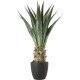 PLANTA ARTIFICIAL AGAVE 78 CM CON MACETERO REDONDO EN NEGRO