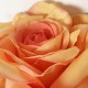 PACK DE 6 RAMOS DE ROSAS CON TACTO NATURAL DE 69 CM CON FLOR DE Ø11 CM EN COLOR NARANJA