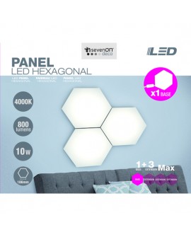 PANEL LED ENLAZABLE HEXAGONAL BLANCO 10W 800LM 4000K 25000H 320X370MM