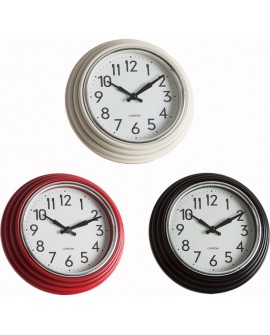 RELOJ DE PARED 30CM - COLORES SURTIDOS