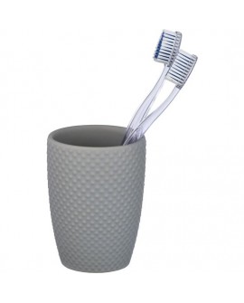 VASO DE DIENTES PUNTO, GRIS