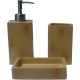 SET LAVABO BAMBOO MARRON