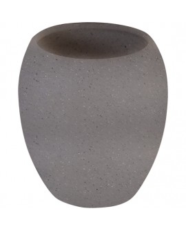 VASO CERAMICA GRIS PIEDRA BALI