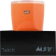 VASO PORTA CEPILLOS DE DIENTES TAHITI NARANJA