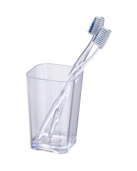 VASO HIGIENE DENTAL CANDY TRANSPARENTE WENKO