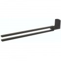 TAKU MATT-BLACK SWIVEL TOWEL RAIL