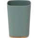 VASO DE BAÑO RUBBER HECHO EN ABS Y BAMBU VERDE