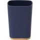 VASO DE BAÑO RUBBER HECHO EN ABS Y BAMBU AZUL