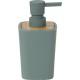 DISPENSADOR DE JABÓN RUBBER DE 380ML HECHO EN ABS Y BAMBU VERDE