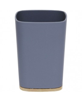 VASO DE BAÑO RUBBER HECHO EN ABS Y BAMBU GRIS