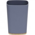 VASO DE BAÑO RUBBER HECHO EN ABS Y BAMBU GRIS