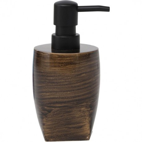 DISPENSADOR DE JABÓN WENGE DE 280ML HECHO EN POLIRESINA