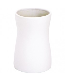 VASO BLANCO DE CERÁMICA PALMA