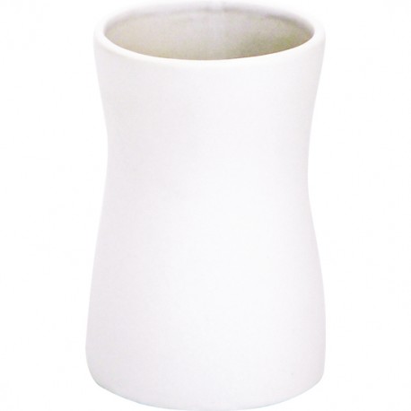 VASO BLANCO DE CERÁMICA PALMA