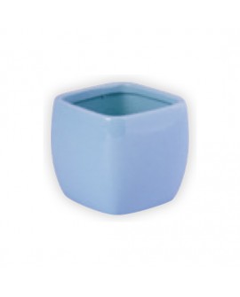 VASO CERAMICA COLOR UNI AZUL