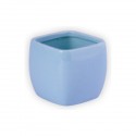 VASO CERAMICA COLOR UNI AZUL