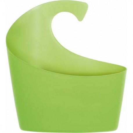 SPIRELLA COLECCIÓN SYDNEY WALL BASKET, CESTA PORTAOBJETOS PEQUEÑA 19,5 X 17,5 X 6,5 CM, POLIPROPILENO, VERDE