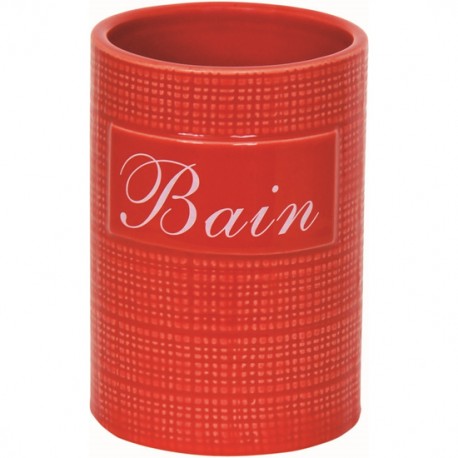 VASO CERAMICA DINAN ROJO