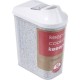 DISPENSADOR DE CEREALES, PE/PS, BLANCO, 11 X 6.5 X 19 CM