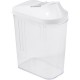 DISPENSADOR DE CEREALES, PE/PS, BLANCO, 8 X 4.5 X 15 CM