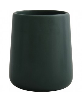 VASO/PORTACEPILLOS DE CERÁMICA MAONIE VERDE OSCURO