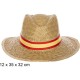 SOMBRERO PAJA BASIC COLOR CON CINTA ESPAÃ±A