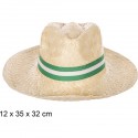 SOMBRERO PAJA BASIC BLANCO CON CINTA ANDALUCIA