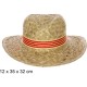 SOMBRERO PAJA BASIC COLOR CON CINTA CATALUNYA