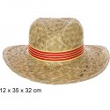 SOMBRERO PAJA BASIC COLOR CON CINTA CATALUNYA