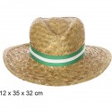 SOMBRERO PAJA BASIC COLOR CON CINTA ANDALUCIA