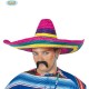 SOMBRERO MEJICANO MULTICOLOR 55 CM