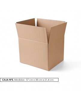 PACK 6 CAJAS DE CARTON Nº 5 (57 x 38 x 21,4)