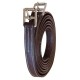 ACIONES- SILLA INGLESA -CUERO DOBLE-HEBILLA INOX-MARRON